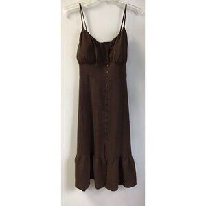 No Boundaries Woven Midi Dress XXL (20) Warm Chocolate NWT 🤎